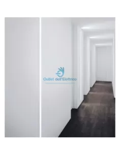 Fontana Arte 3749/3 Encastrable mural 1x35w g5 fh /1x80w g5 fq blanc 9,5x9,5x150cm